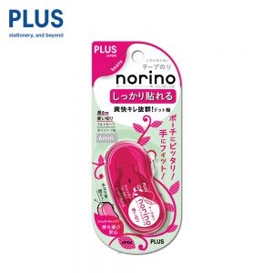 PLUS Glue Tape Norino Beans ชมพู